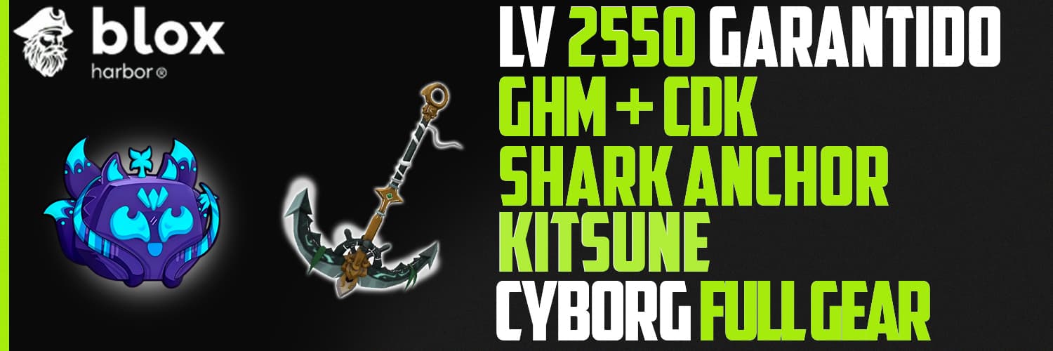 Banner da conta '2550 + GHM + CDK + SA + KITSUNE ___ CYBORG FULL GEAR'