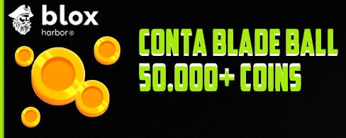 Banner da conta 'Conta Blade Ball 50.000+ Coins'