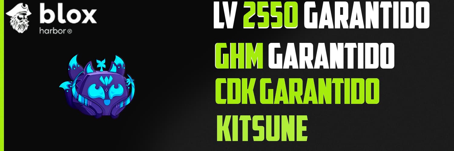 Banner da conta 'LV 2550 + GHM + CDK + Kitsune'