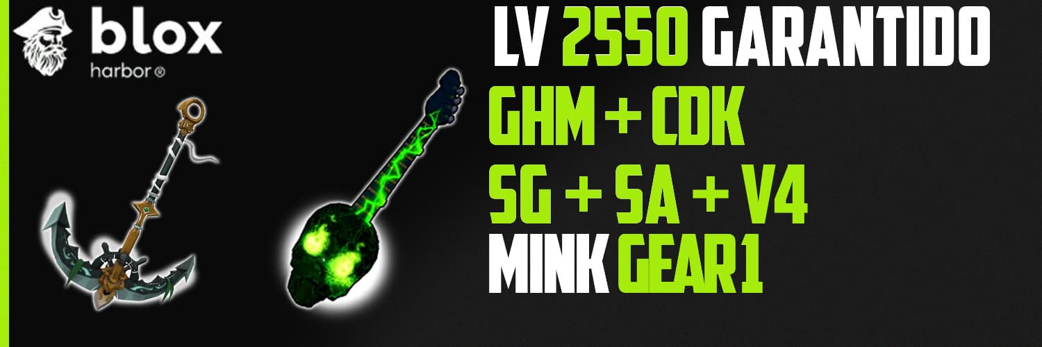 Banner da conta '2550 + GHM +CDK + SG + SA + V4 __MINK GEAR 1 '